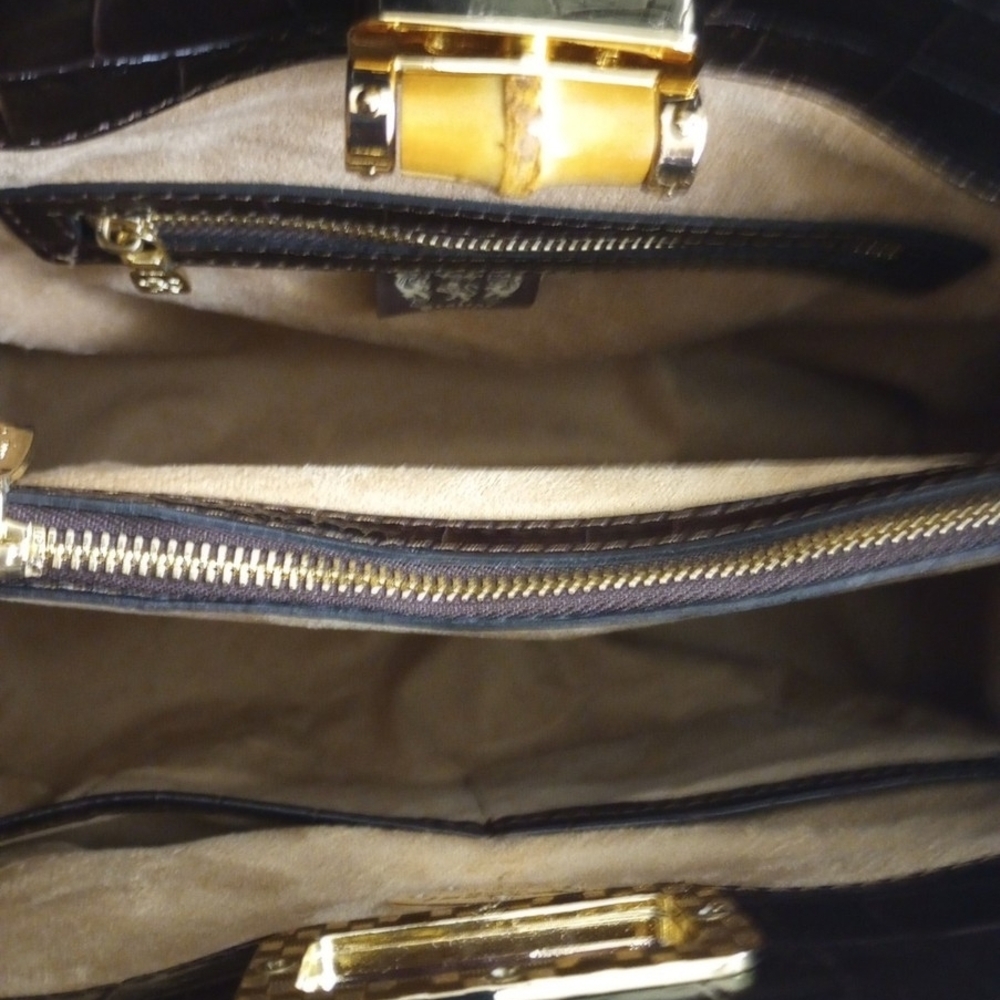 Phenomenal Pratesi Brown Crocodile Satchel!. - Picture 7 of 8